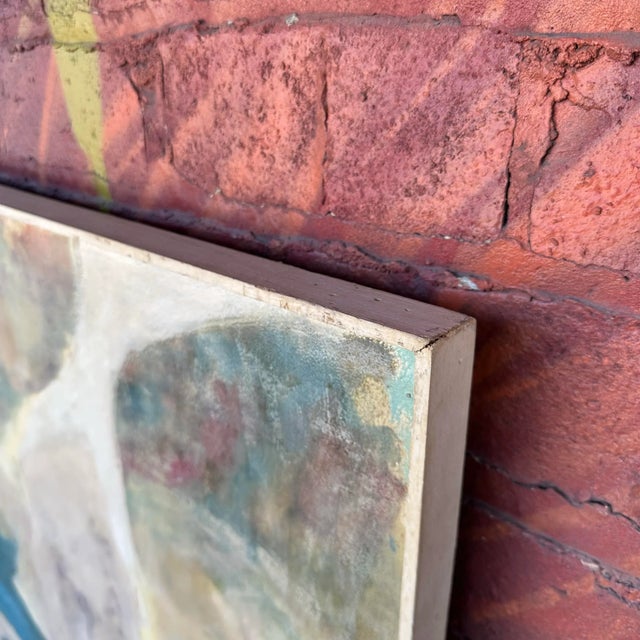 1960s H Norman Schnepf “Emerging Solids #2” Painting For Sale - Image 9 of 12