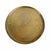 Mid-Century Modern Retro Style Brass Finish Pedestal Side Table For Sale - Image 3 of 7