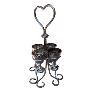 Egg Cup Stands by Mappin and Webb, Set of 5 For Sale