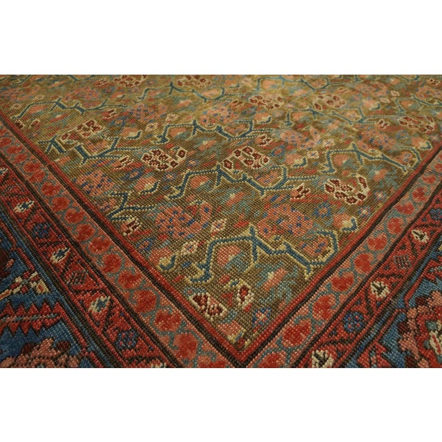 1890s Brown Floral Antique n.w. Persian Rug 5' X 10'7" Handwoven Wool Carpet For Sale In New York - Image 6 of 8