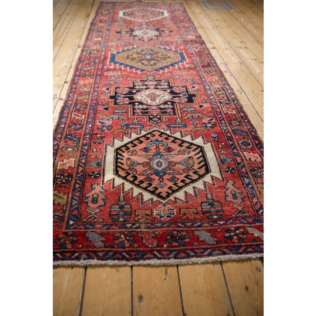 Vintage Heriz Rug Runner 3'3" X 10'6" Chairish