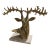 Gold Metal and Marble Deer Head For Sale