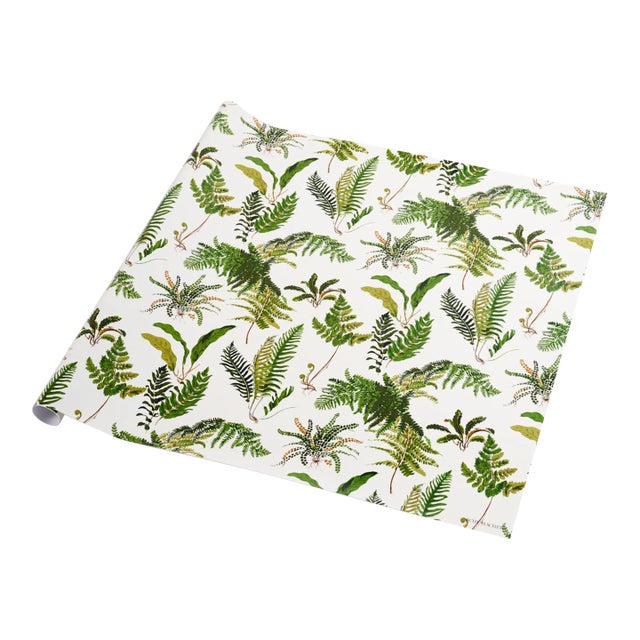 Schumacher Les Fougeres Wrapping Paper in Document For Sale