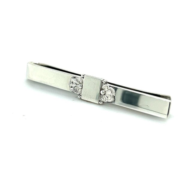 1990s Georg Jensen Estate Mens Tie Bar Silver For Sale In New York - Image 6 of 9