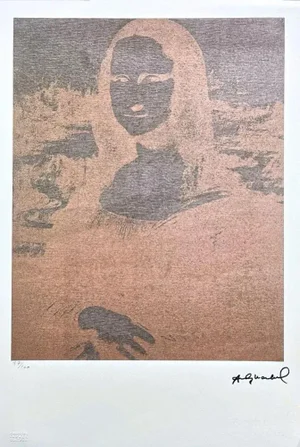 After Andy Warhol, Mona Lisa Negative, 1980s, Lithograph