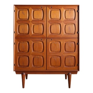 Mid 20th Century Norwegian Teak ‘Flor’ Highboard, Attributed to Rastad & Relling For Sale