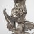 Rococo Large 19th Century Italian Rococo Style Silver‑Leaf Carved Wood Altar Candelabra For Sale - Image 3 of 18