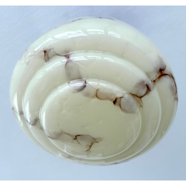 Art Deco Pendant Light in Marble Glass, 1930s For Sale - Image 14 of 18