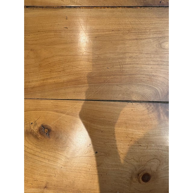 Brown 19th Century Antique Maple Farmhouse Table For Sale - Image 8 of 11