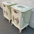 Mid 20th Century Pair of French Provincial Hand-Painted Floral Night Stands For Sale - Image 4 of 16