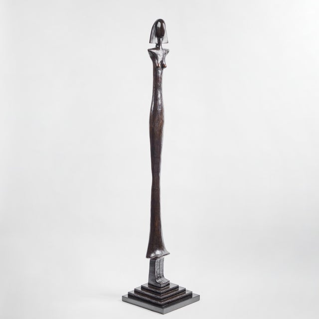 Bronze Sculpture After Giacometti For Sale - Image 9 of 9