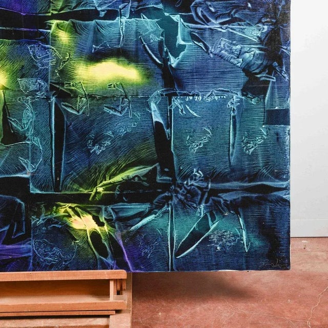 Modern Lucilla Paolini, Modern Composition, 1994, Canvas Painting For Sale - Image 3 of 18