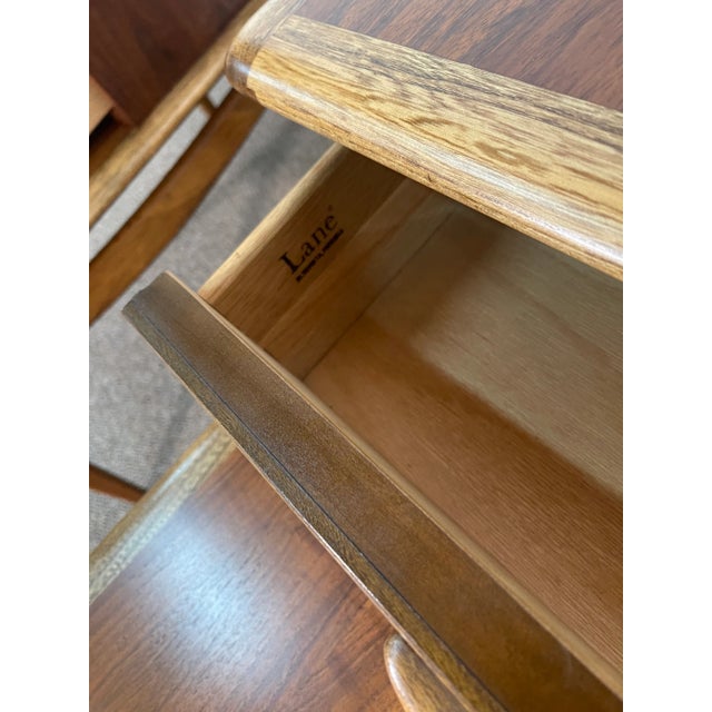 Mid 20th Century Lane Furniture Pair of Two Tier Perception End Tables For Sale In New York - Image 6 of 12