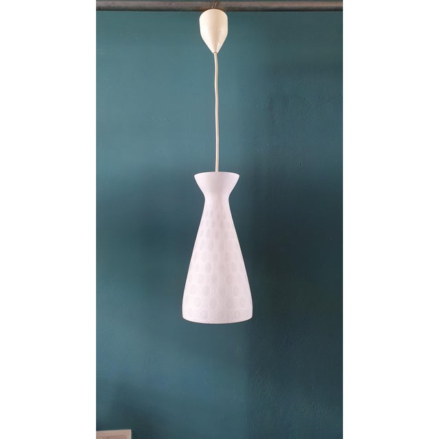 White Ibiza Pendant Lamp by Aloys Gangkofner for Peill & Putzler, 1950s For Sale - Image 8 of 15