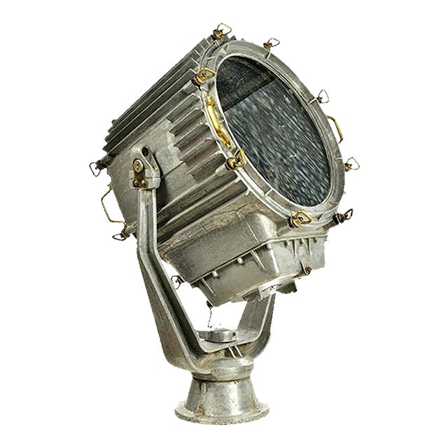 Vintage Russian Chromed-Metal Ship Searchlight For Sale