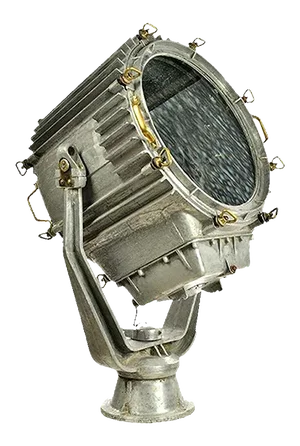 Vintage Russian Chromed-Metal Ship Searchlight