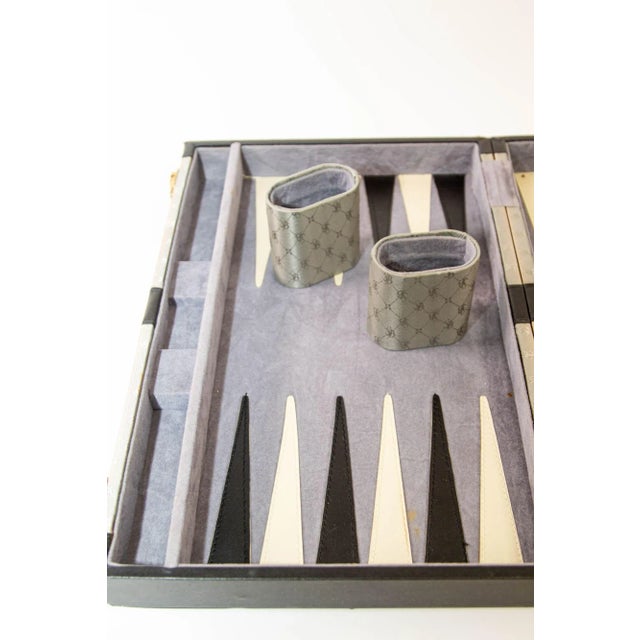 Mid-Century Modern Vintage Backgammon Dominos Briefcase With Multiple Games For Sale - Image 3 of 12