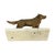 Art Deco Gold-Colored Zamak Dog on Marble Base For Sale - Image 3 of 14