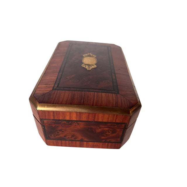 French 19th Century Napoleon III French Boule Marquetry Jewelry Box For Sale - Image 3 of 6