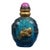 Fine Carved Peking Glass Snuff Bottle With Gilded Bat Relief, Chinese Vintage Collectible Snuff Bottle For Sale