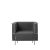Grey modernist lounge chair by Kristina Dam Studio. Materials: Dark grey wool Dimensions: 87 x 77 x 70 cm Kristina Dam...