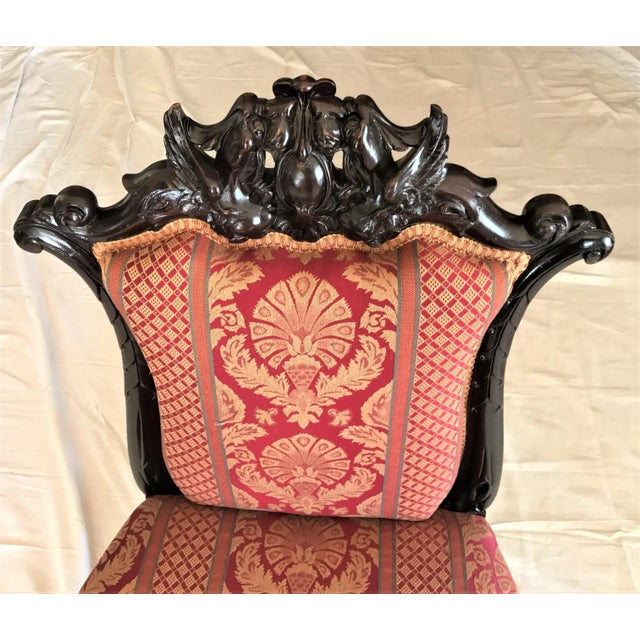 Early 1800s Napoleon III French Empire Slipper Chair For Sale - Image 6 of 11
