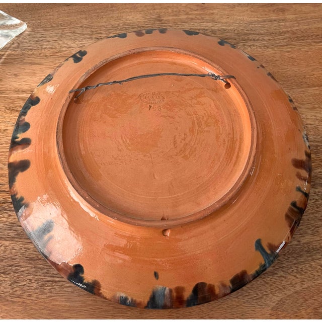 1930s Vintage Portuguese Louca De Caldas Palissy Majolica Platter For Sale - Image 10 of 12