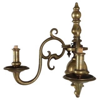 Baroque Bronze Wall Lights, Set of 2 For Sale