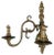 Baroque Bronze Wall Lights, Set of 2 For Sale