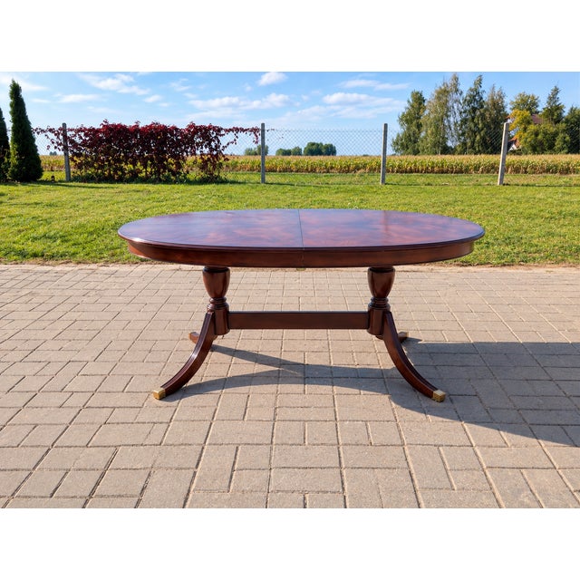Large Regency Wooden Extendable Table from Heldense For Sale - Image 11 of 18