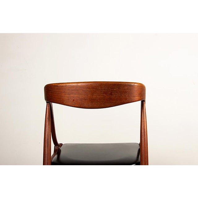 Vintage Danish Chairs in Teak and Skai by Johannes Andersen for Uldum Mobelfabrik, 1960s, Set of 6 For Sale - Image 14 of 18