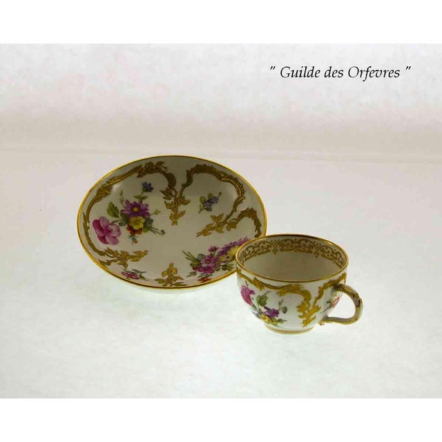 Rococo Antiques KPM Mocha Cup & Saucer For Sale - Image 3 of 10