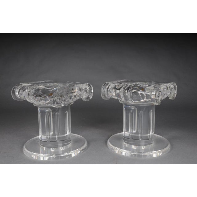 Vintage Hollywood Regency Pedestal Column in Acrylic For Sale - Image 16 of 17