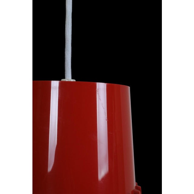 Plastic Danish Space Age Pendant Lamp by Svend Middelboe for Nordisk Solar Compagni, 1970s For Sale - Image 7 of 13