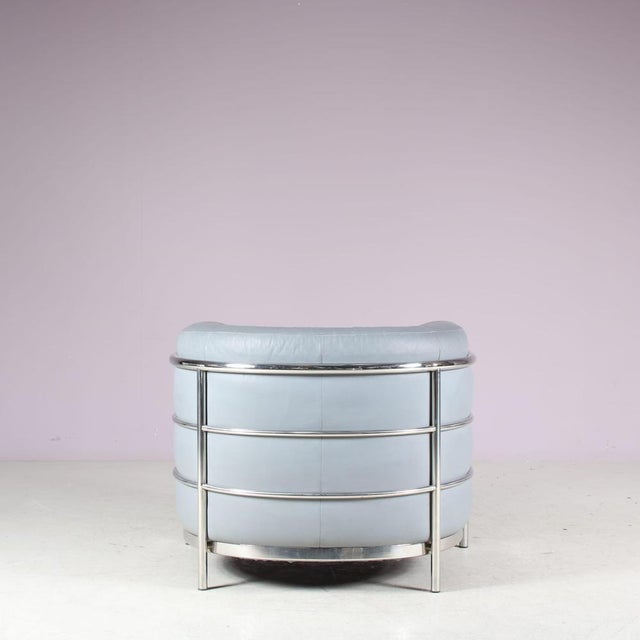 Blue Onda Chair by De Pas, D'Urbino and Lomazzi for Zanotta, Italy, 1980s For Sale - Image 8 of 12