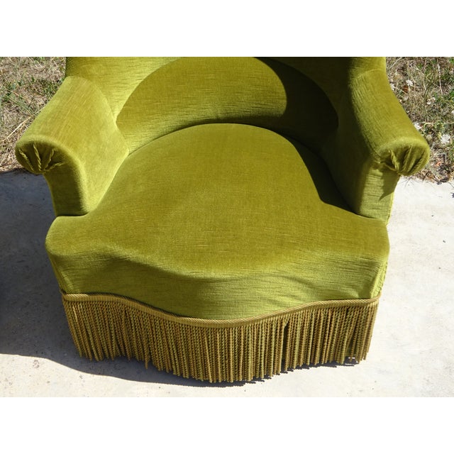 Green Velvet Toad Armchairs, 1950s, Set of 2 For Sale - Image 4 of 18