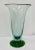 Stunning Vintage Handblown / Hand Crafted Green Art Glass Flower Vase. Original finish fittings and frame. Fantastic,...