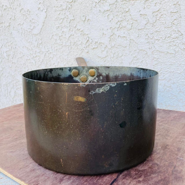 Mid 1800s French Copper Saucepan, 19 Inch For Sale - Image 4 of 12