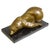Metal Large Bronze Polar Bear Sculpture with Golden Patina, 1900 For Sale - Image 7 of 7