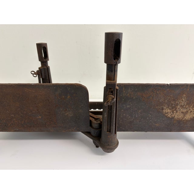 Antique Wooden & Cast Iron Miter Box – Adjustable Carpenter’s Tool For Sale - Image 14 of 17