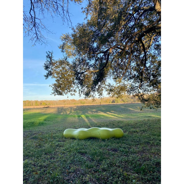 Contemporary Karim Rashid Lava Bench for Vondom in Pistachio Green; Spain For Sale - Image 3 of 18