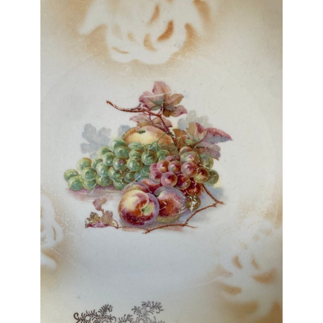 Early 20th Century Antique d.e. McNicol England Fruit Motif Decorative Plate For Sale - Image 5 of 11