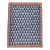 Vintage Kurdish Kilim Rug, Hand-Woven All-Over Paisley Pattern, Blue & Brick, 6x9 For Sale