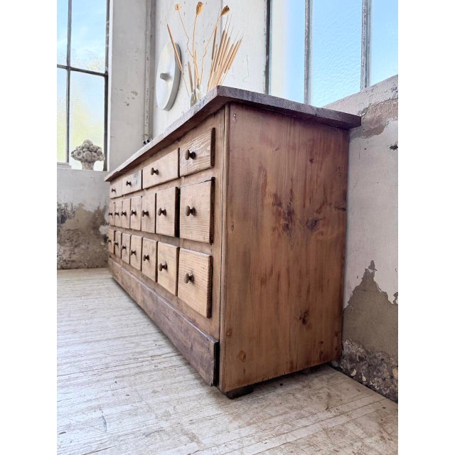 Vintage Pine Workshop Credenza, 1950s For Sale - Image 18 of 18