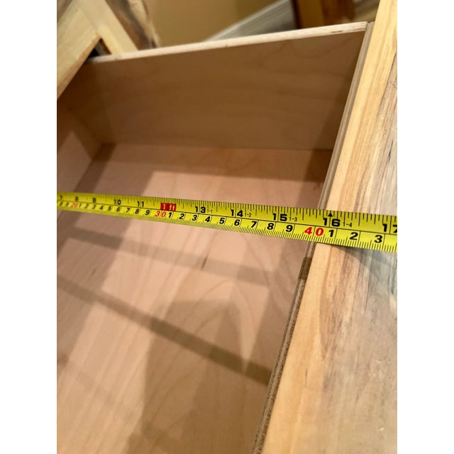 Rustic Aspen Wood Log Chest For Sale - Image 4 of 7