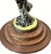 Vintage Mid-Century Modern Hand-Painted Porcelain Lady Table Lamp W/Porcelain Lady Finial For Sale - Image 4 of 18
