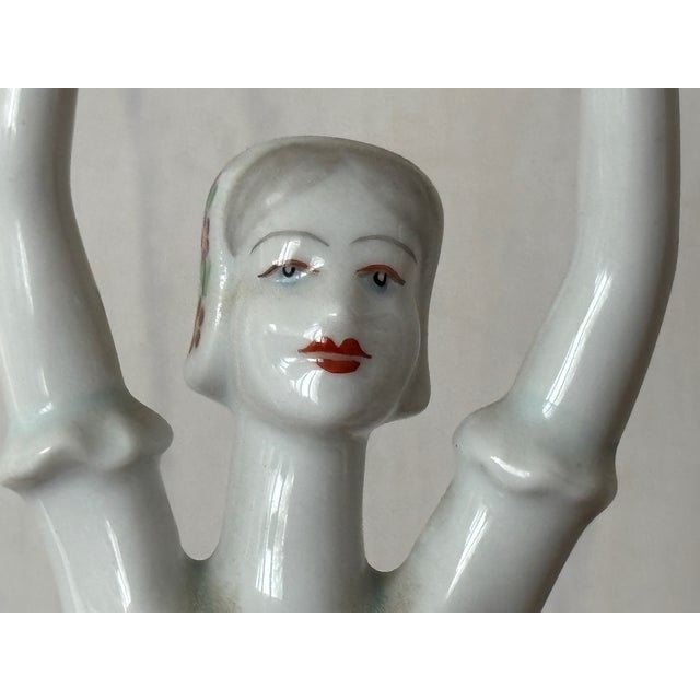 Mid 20th Century Hungarian Hollohaza Porcelain Figurine For Sale - Image 5 of 14