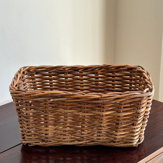 French Country-Style Storage Basket For Sale - Image 4 of 12