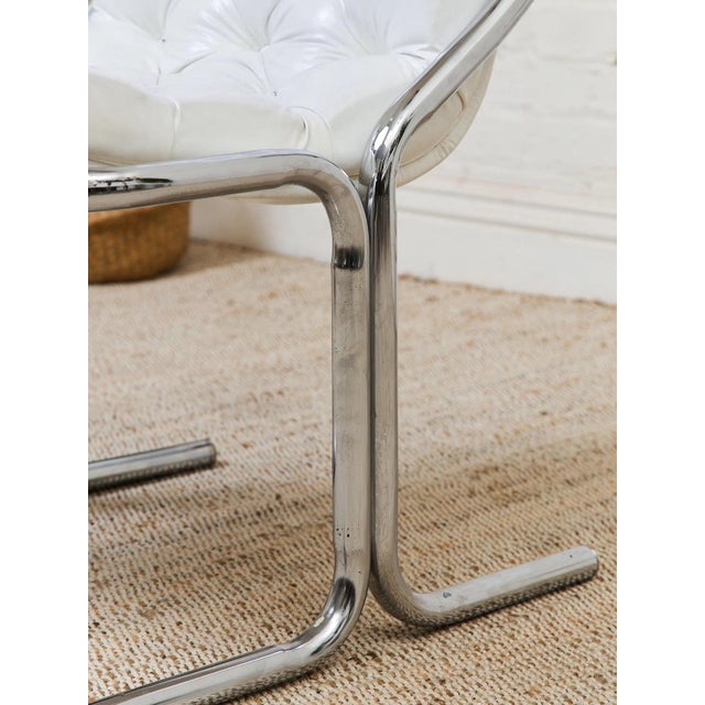 Chrome 1970’s Daystrom Chrome Cantilever Chairs For Sale - Image 8 of 12