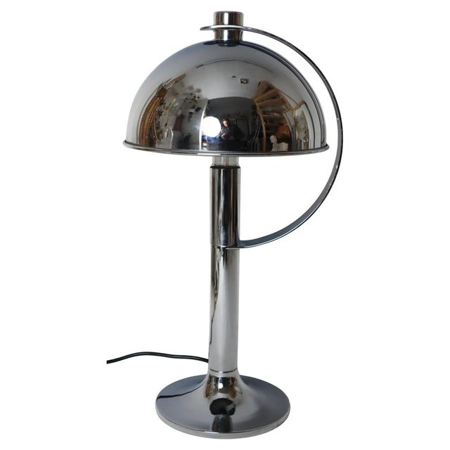 Mid-Century Modern Chrome Table Lamp from Florian Schulz, Germany, 1970s For Sale - Image 18 of 18
